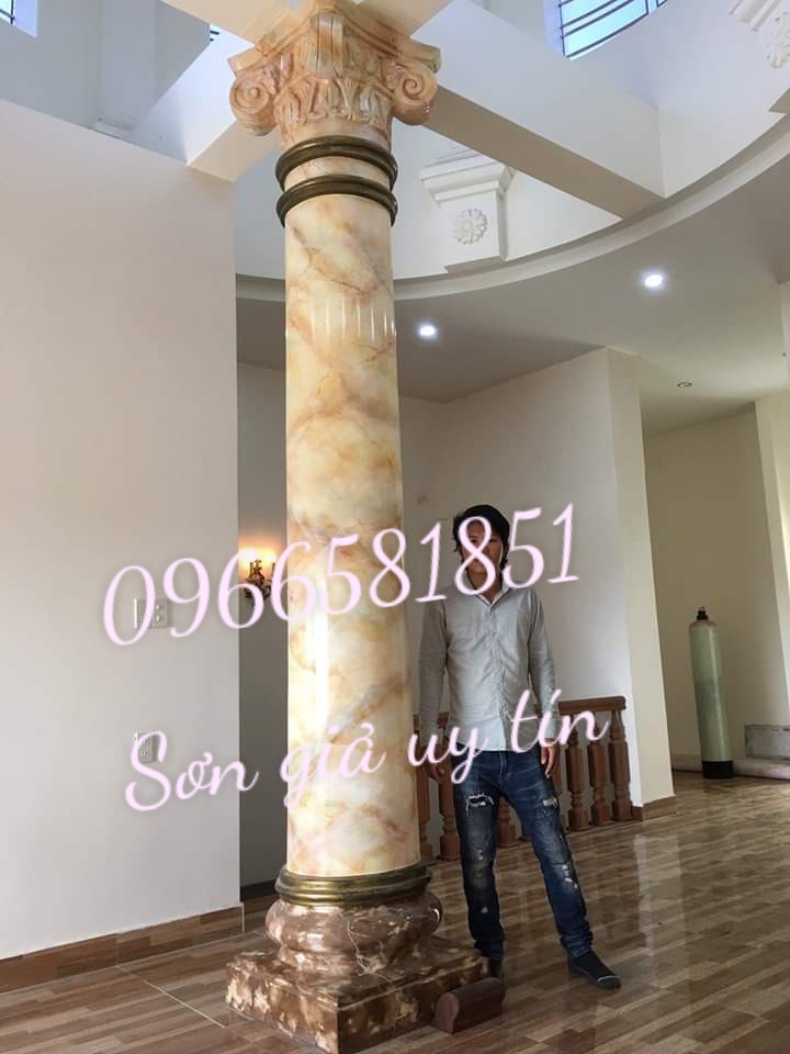 Sơn Giả Đá Cẩm Thạch Tại Đồng Nai - Vẽ Vân Giả Đá Cẩm Thạch 2 Thi công sơn giả đá tại biên hòa