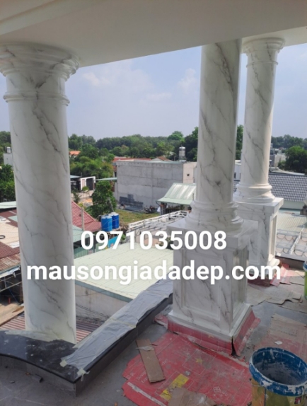 Bảng Màu Giả Đá Cẩm Thạch Đẹp - Mẫu Sơn Giả Cẩm Thạch - Sơn Cột Đá 4