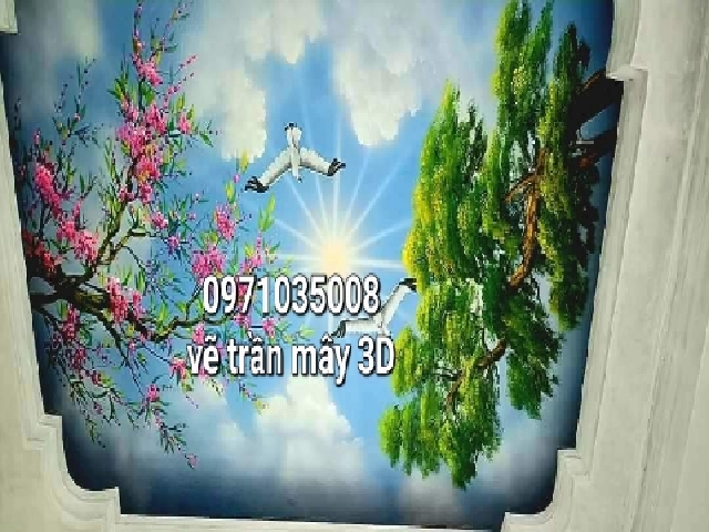 Vẽ Tranh Trần Mây 3D Đức Hòa - Đức Huệ Long An 1