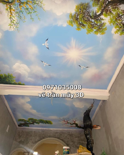 Vẽ Tranh Trần Mây 3D Đức Hòa - Đức Huệ Long An 2