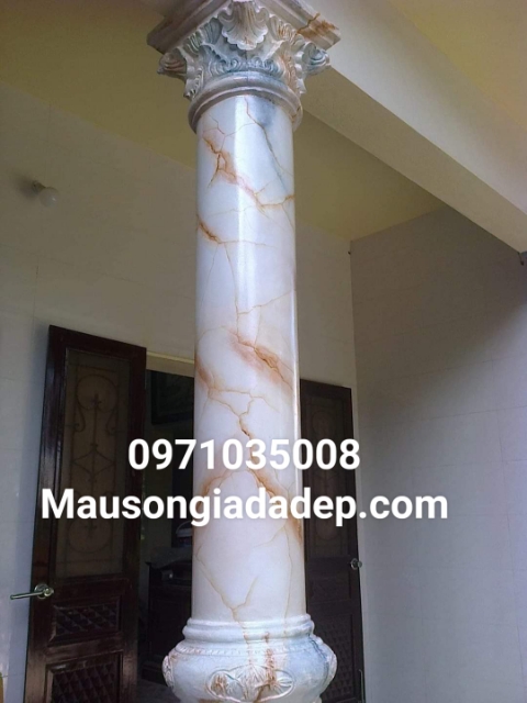 Sơn giả đá quận 6,7,8,9 - mẫu giả đá đẹp - Sơn giả cẩm thạch sài gòn 4