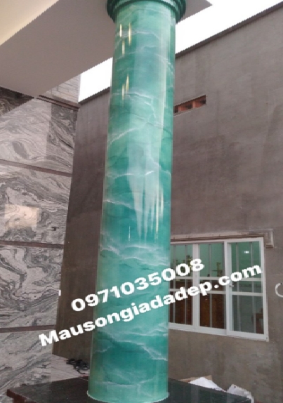 Sơn Giả Đá - Mẫu Cột Giả Đá Cẩm Thạch 2