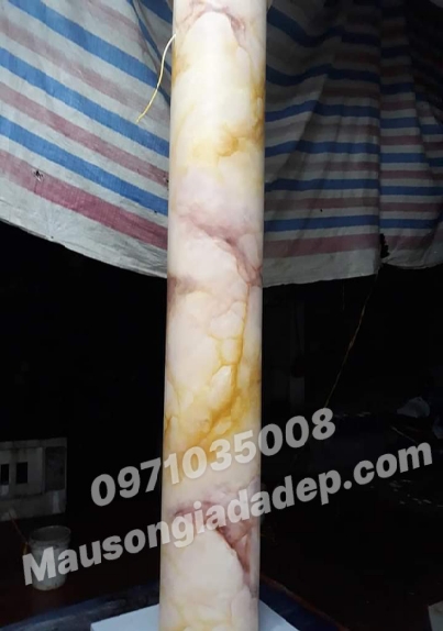 Sơn Giả Đá Cẩm Thạch Đẹp - Mẫu Cột Giả Đá 6