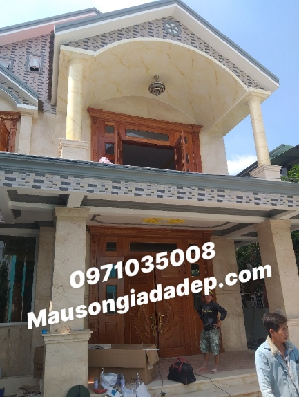 Các Mẫu Cột Sơn Giả Đá Đẹp - Cột Cẩm Thạch Đẹp 4