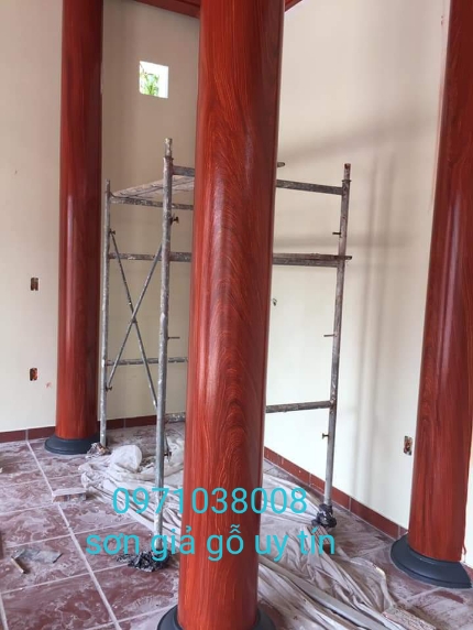 Mẫu Sơn Giả Gỗ Đẹp -Cột Tròn Sơn Giả Gỗ Mẫu Sơn Giả Gỗ Đẹp -Cột Tròn Sơn Giả Gỗ 1