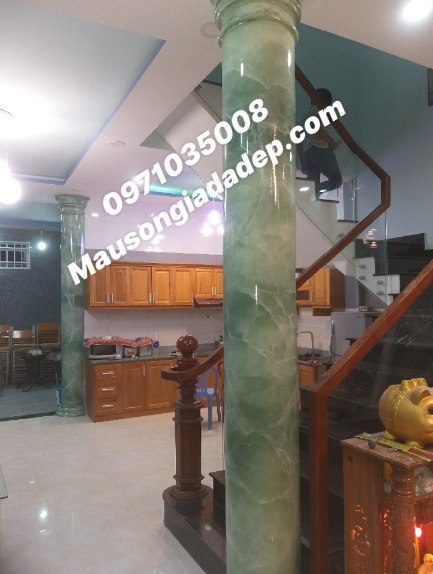 Các Mẫu Cột Sơn Giả Đá Đẹp - Cột Cẩm Thạch Đẹp 3