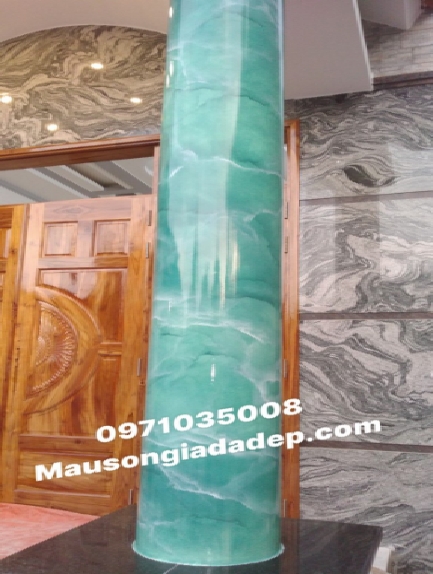 Các Mẫu Cột Sơn Giả Đá Đẹp - Cột Cẩm Thạch Đẹp 2