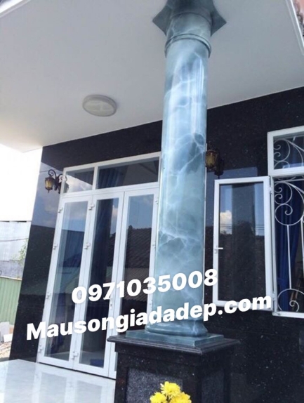 Các Mẫu Cột Sơn Giả Đá Đẹp - Cột Cẩm Thạch Đẹp 5