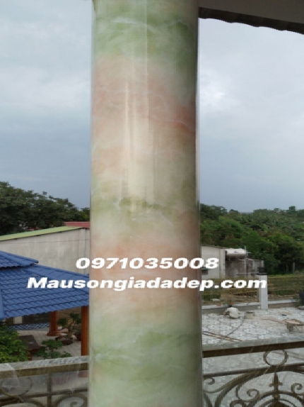 Sơn Giả Đá - Mẫu Cột Giả Đá Cẩm Thạch 8
