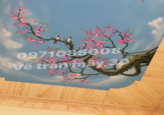 Vẽ Trần Mây Tại Vũng Tàu - Vẽ Tranh Tường 3D 1