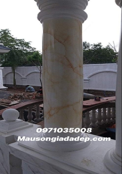 Mẫu Sơn Giả Đá Màu Vàng Ngọc - Sơn Giả Đá Cẩm Thạch 2